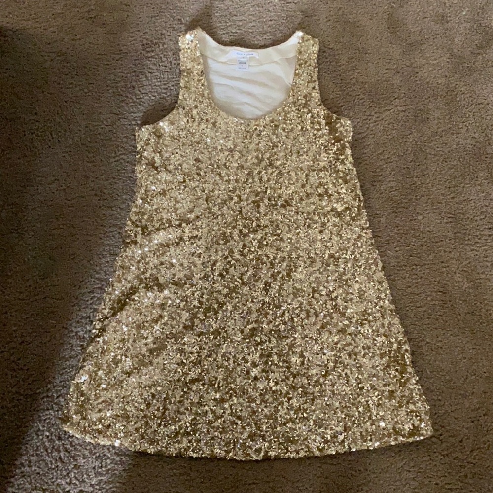Alice + Olivia Dress - Sequin Gold